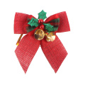 Großhandelsparty Ribbon Bogen Xmas Tree Ornament Rote Weihnachtsbögen auf Lagerbestand
